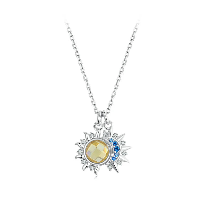 S925 Moon Sun Necklace