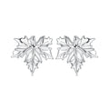S925 Autumn Leaves Stud Earrings