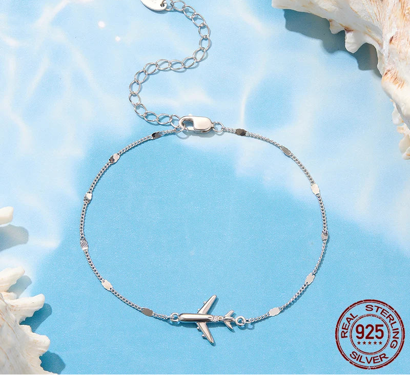 S925 Airplane Bracelet