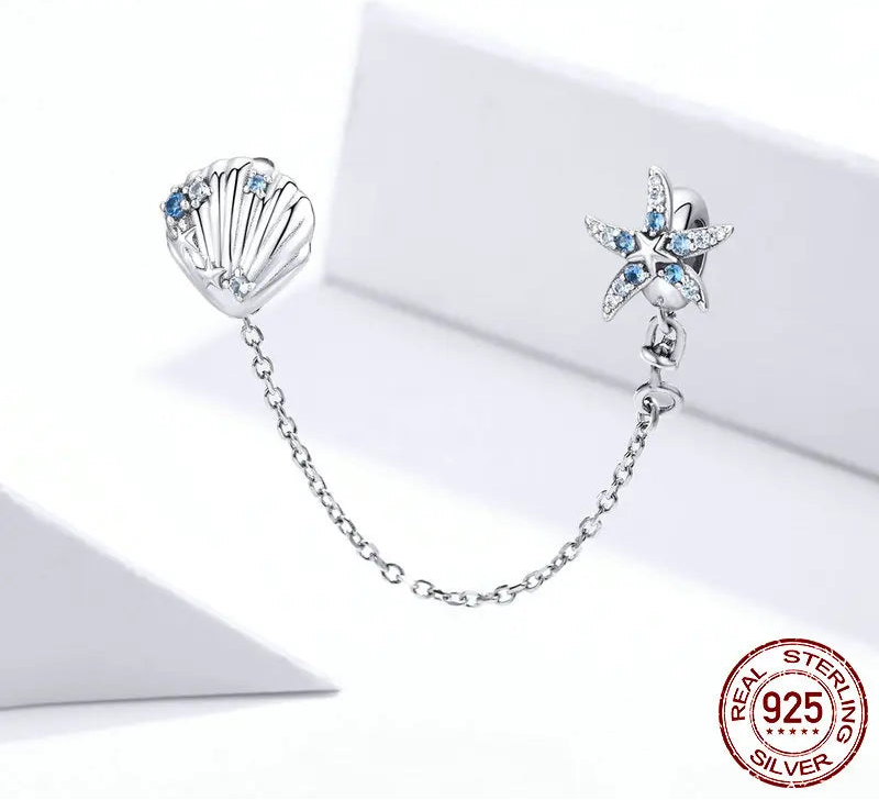S925 Ocean Safety Chain Charm