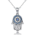 S925 Hamsa Hand Of Fatima Necklace