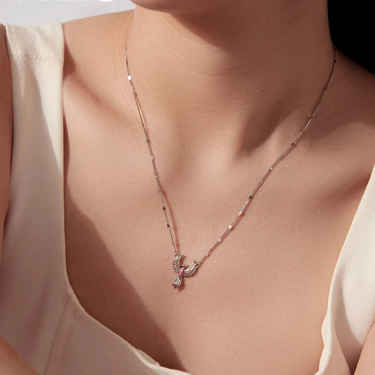 S925 Phoenix Rising Necklace