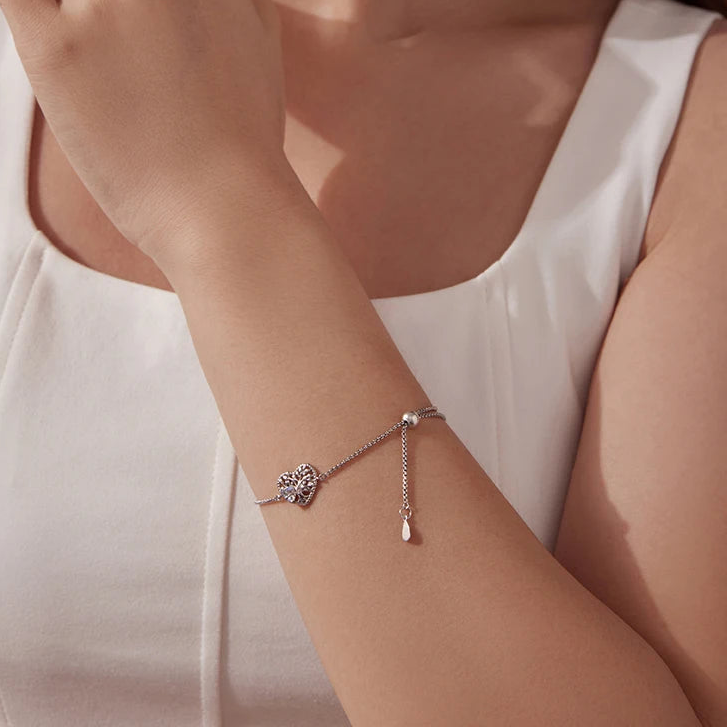 S925 Heart Tree of Life Bracelet