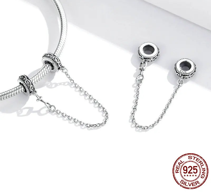 S925 Vine Safety Chain Charm
